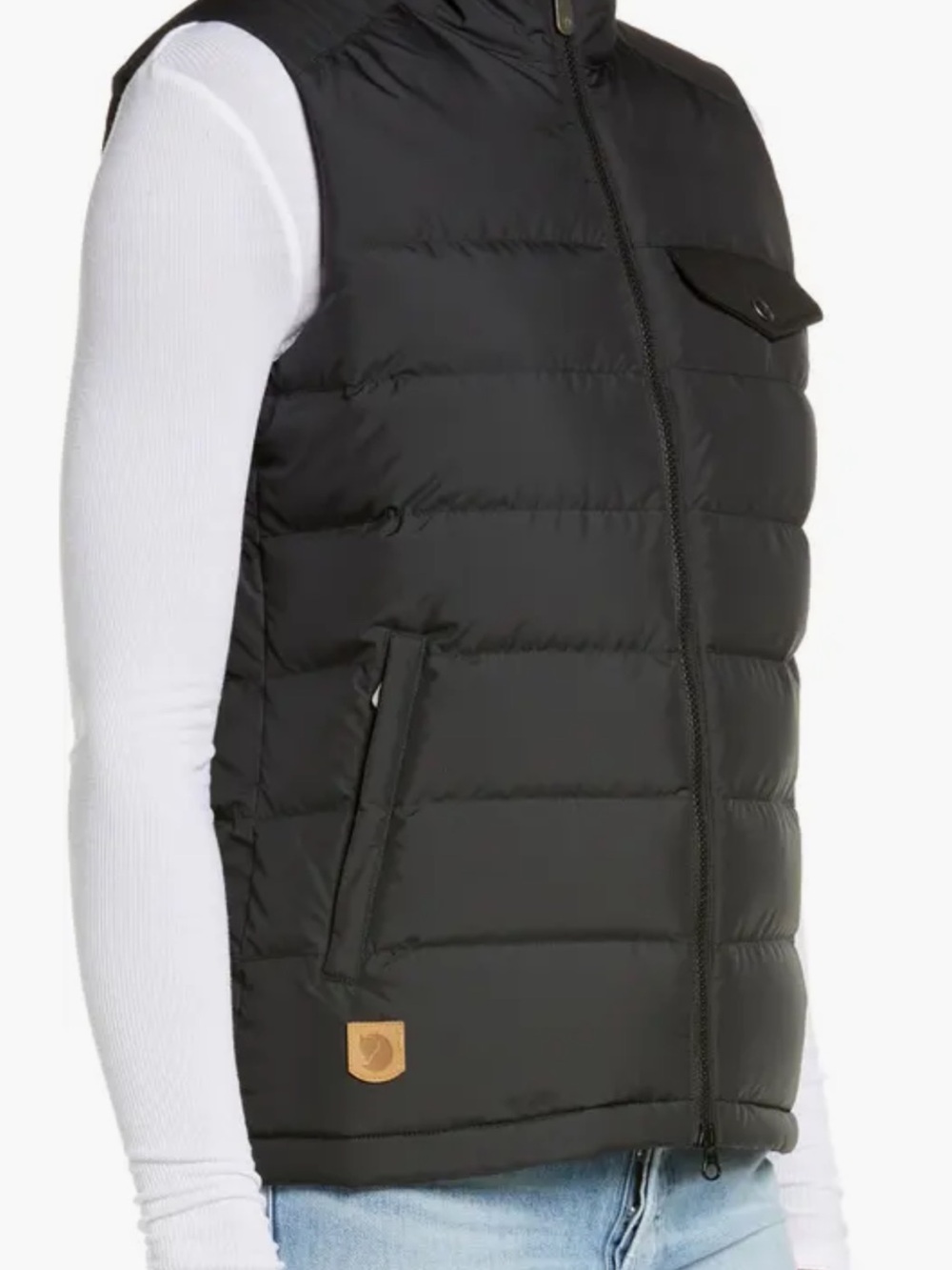 Fjallraven womens Black 89793 Greenland down liner vest large